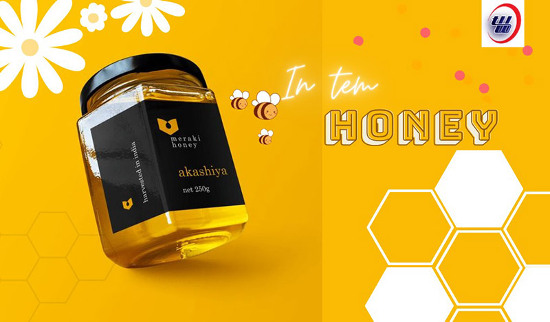 In tem nhãn mật ong, bột nghệ đẹp ấn tượng | InAnThietMocLan